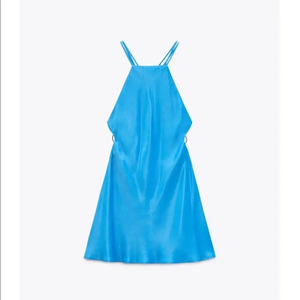 ZARA RING TRIM SLIP DRESS - Picture 16 of 16
